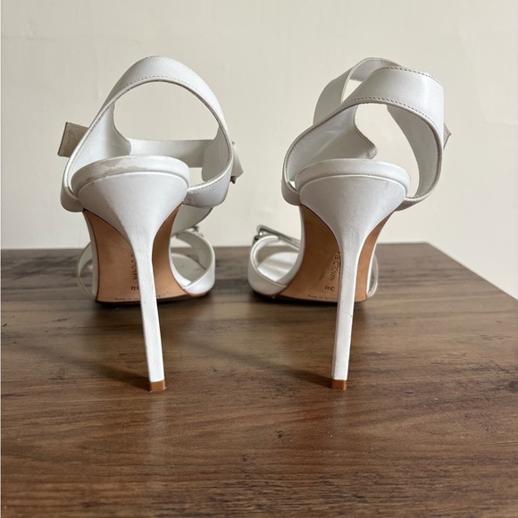 PRICE DROP TODAY Manolo Blahnik White Strappy Heels  AUTHENTIC - Picture 5 of 6